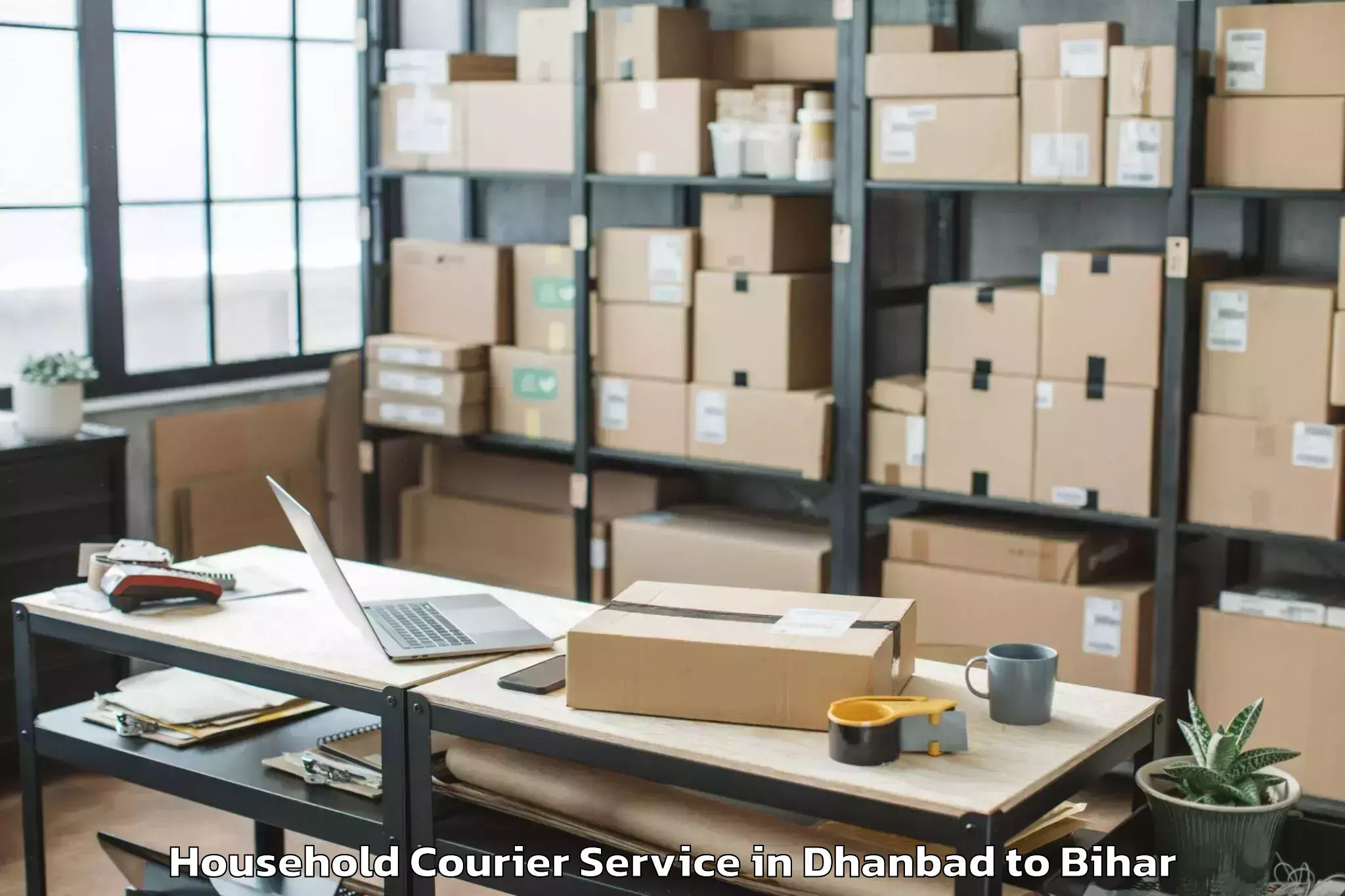 Dhanbad to Mahatma Gandhi Central Univers Household Courier